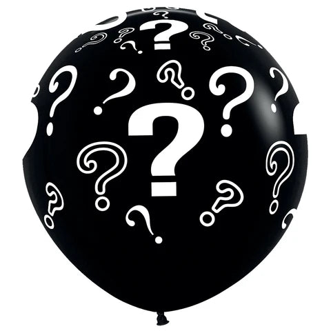 Qualatex 3ft. Latex Balloon Gender Reveal Question Marks 2ct